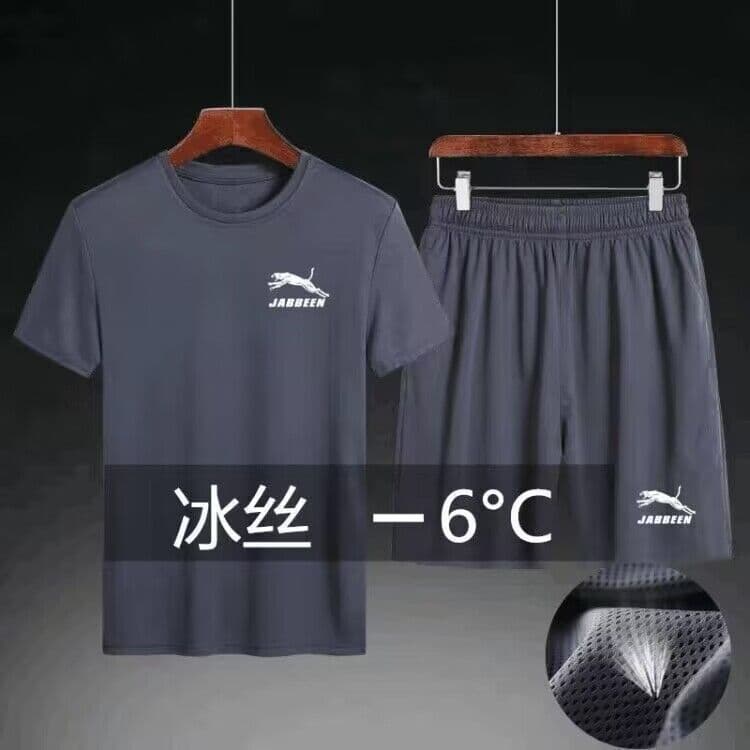 Summer quick dry sports suit, T-shirt, men's basketball uniform for gym, shorts, trousers, set, for running