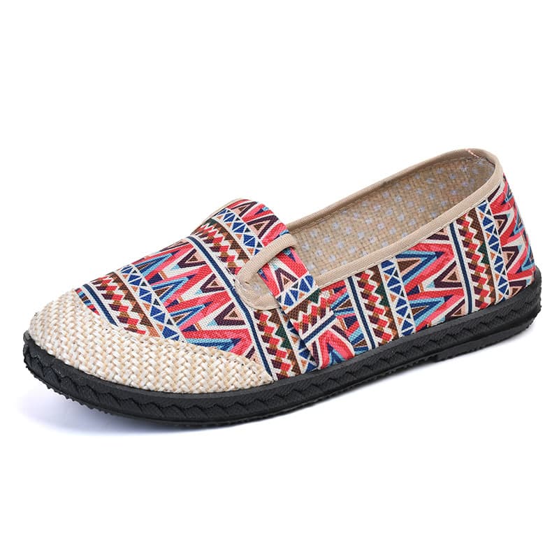 Women's slip-ons, non-slip cloth shoes, for middle age, comfortable for older women, soft sole 5
