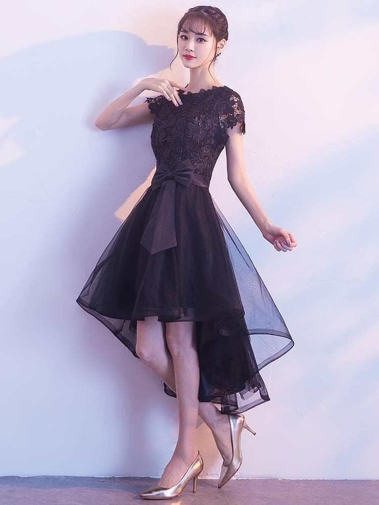 Black wedding dress, evening dress, elite skirt, for teenagers 2