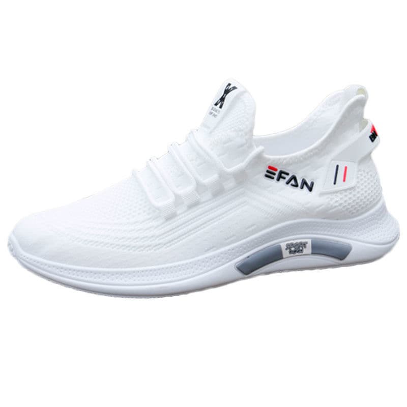(Cross-border trading), (Wholesale), breathable trend universal casual lightweight white sneakers, soft sole 5