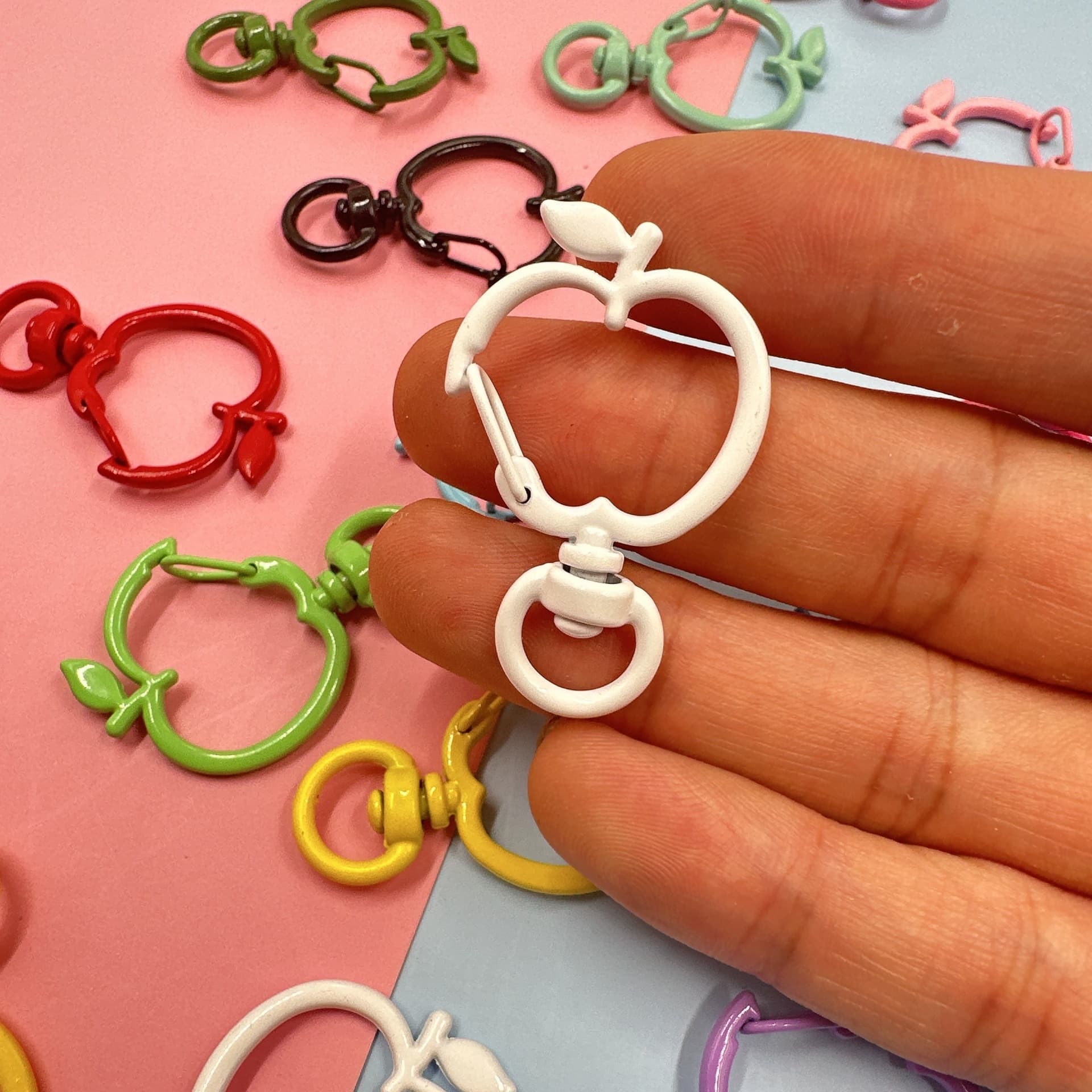 Apple, keychain, pendant handmade, accessory, accessories, DIY