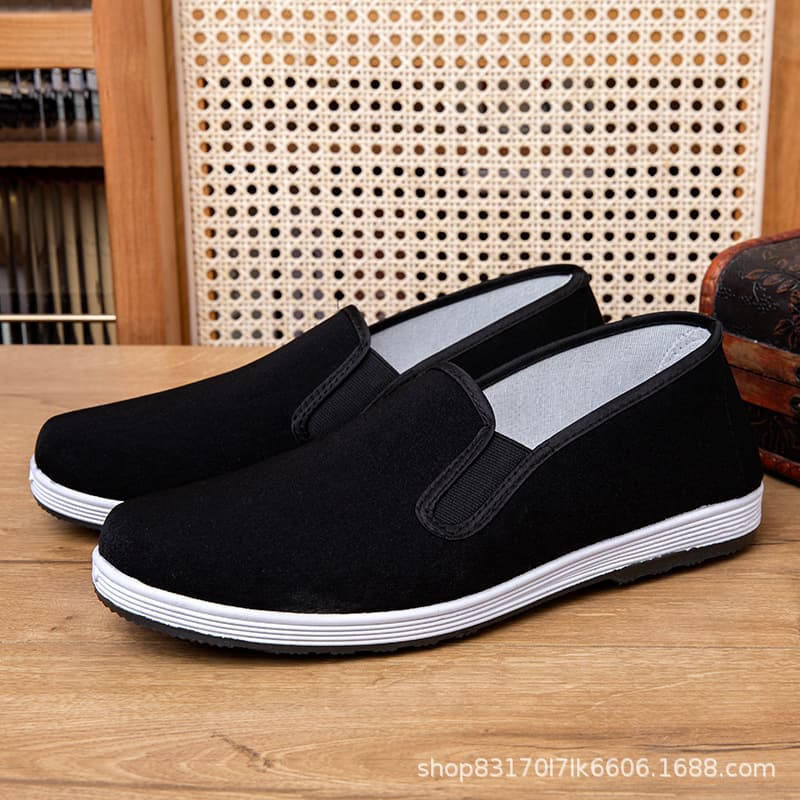 Summer Beijing cloth shoes spot supply men's cloth shoes thousands of bottom beef tendon bottom wholesale black old cloth shoes single shoes 2