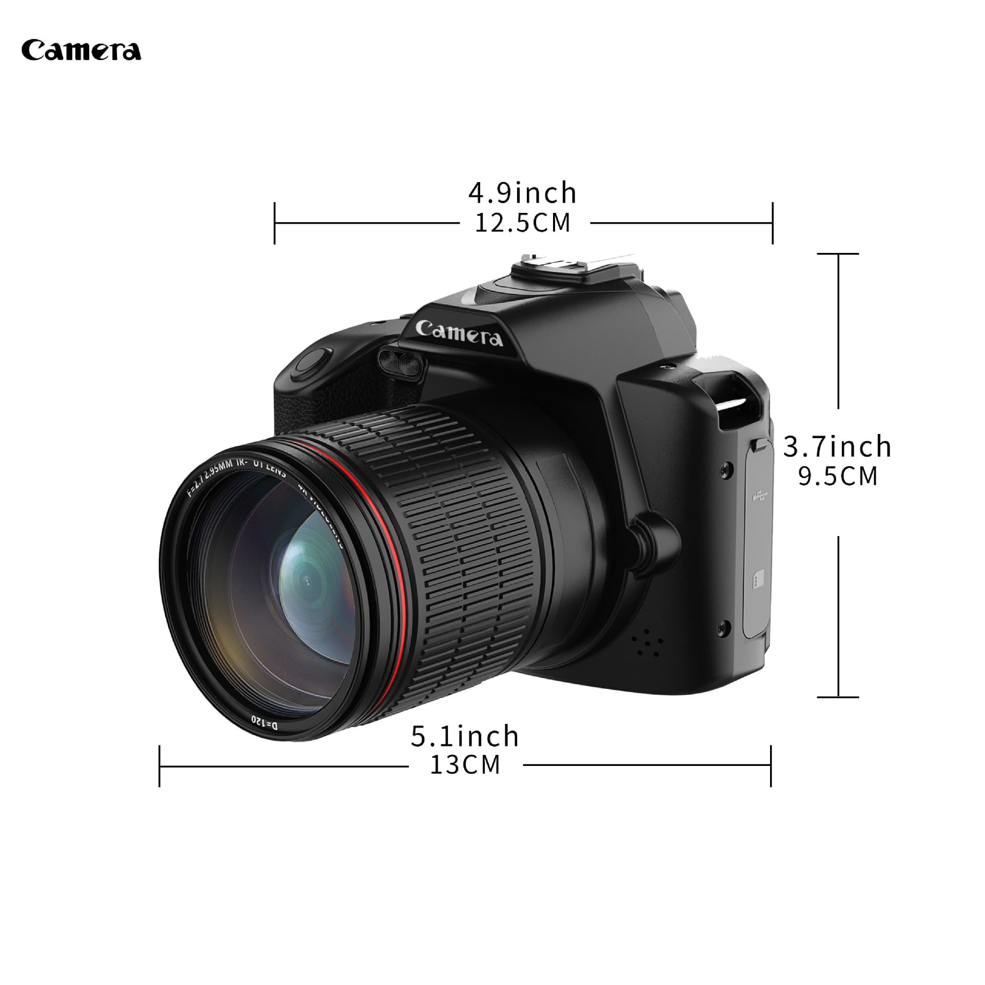 New product 64 million pixel D5 HD WIFI digital camera 4K dual -camera night vision DV camera cross -border 2