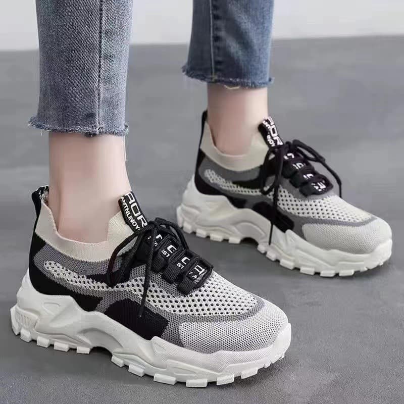 (Cross-border trading), (Wholesale), summer women's trend breathable sneakers, for teenagers, made with flyknit technology 2
