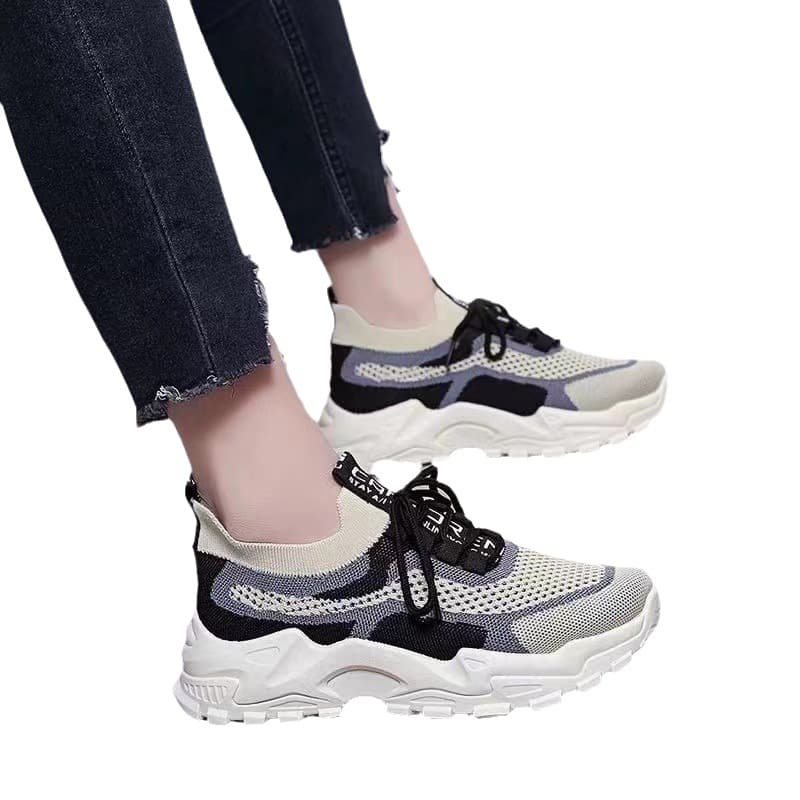 (Cross-border trading), (Wholesale), summer women's trend breathable sneakers, for teenagers, made with flyknit technology 5