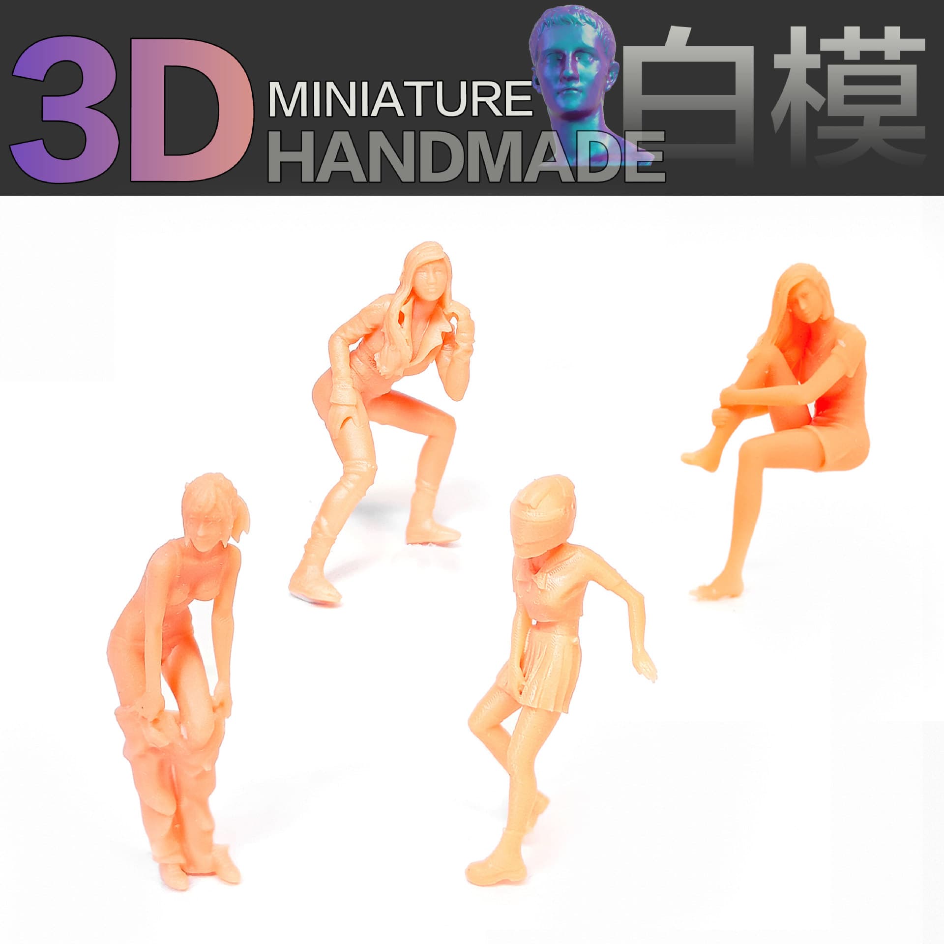 Sexy small minifigures, doll, scale 1:64