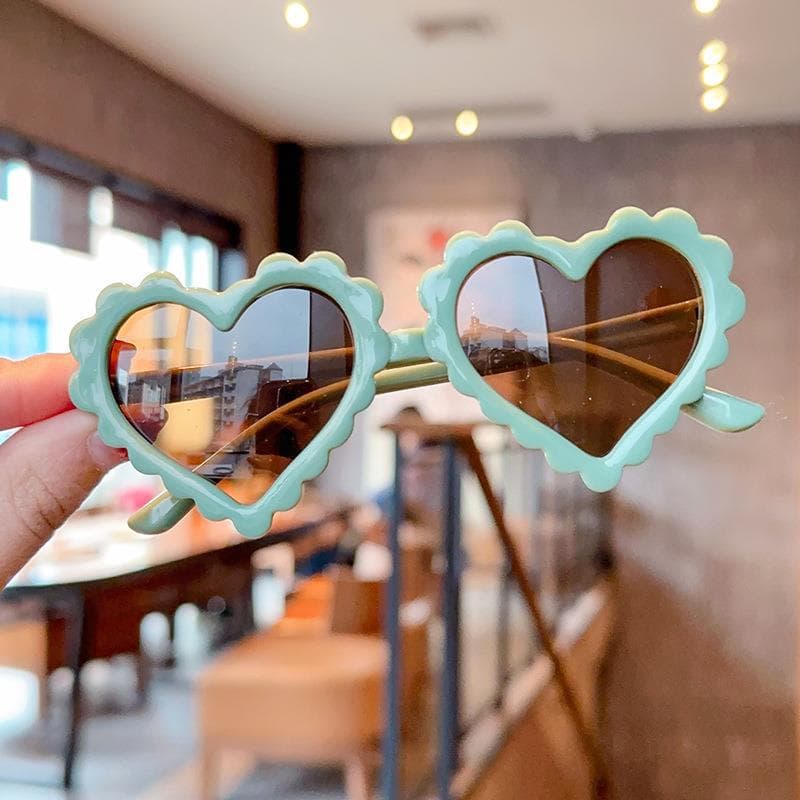 Children's glasses, cute sunglasses for men and women girl's heart-shaped, UV protection 2