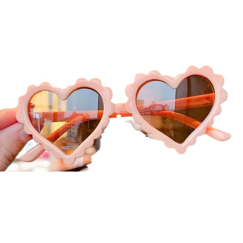 Children's glasses, cute sunglasses for men and women girl's heart-shaped, UV protection 5