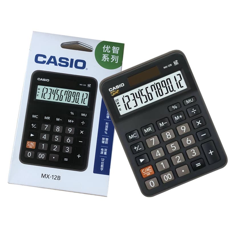 Casio MX-12B calculator shortcut key small desktop business office financial computer 2