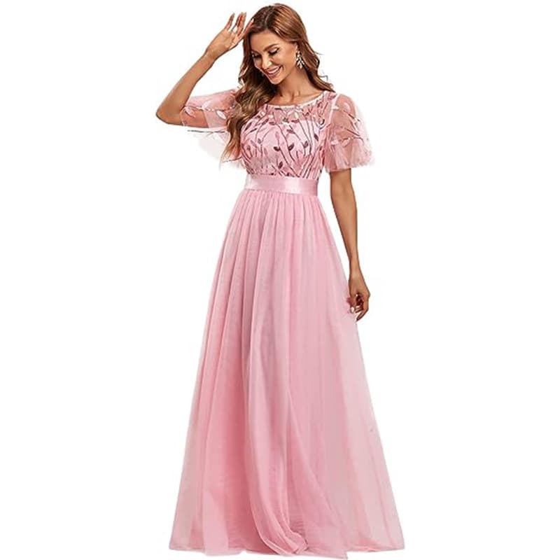 (Cross-border trading), long skirt, lace evening dress, European style, 2026 years 3