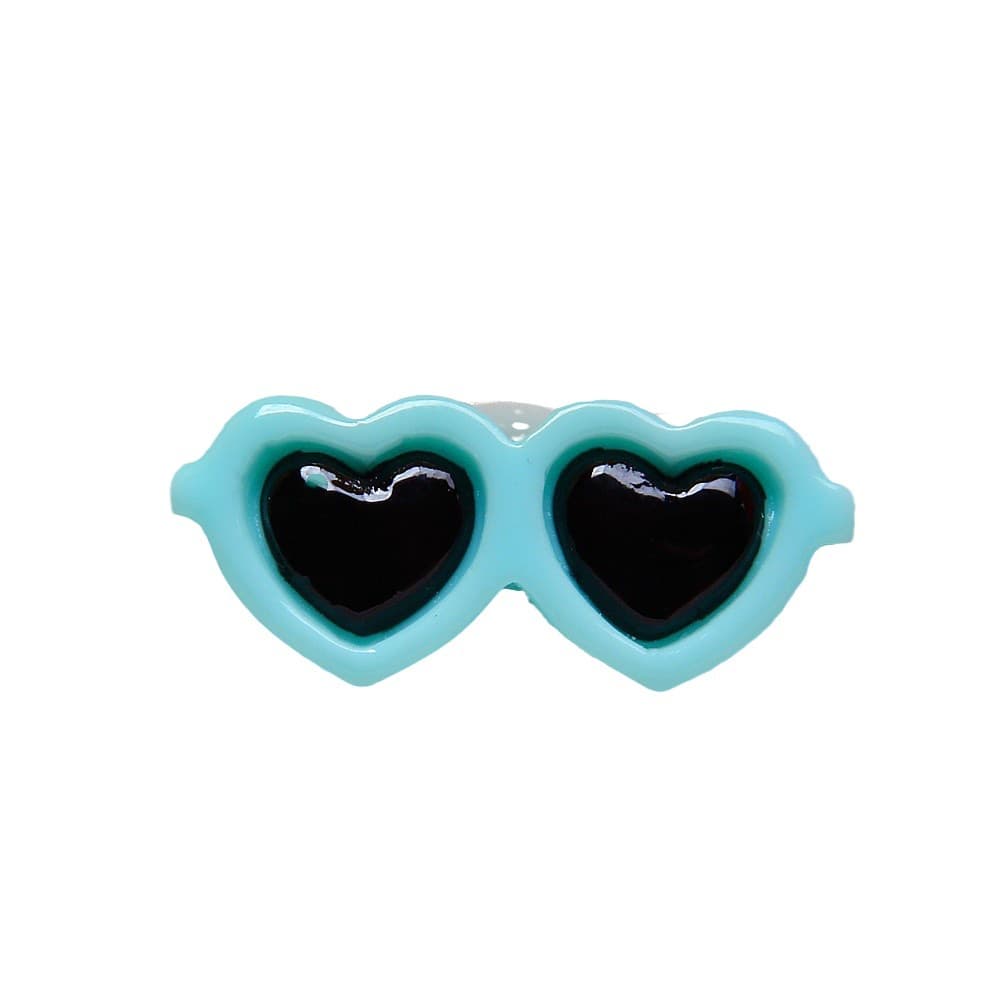 Small realistic sunglasses, plush glasses heart shaped, doll, accessory, DIY, pet 5