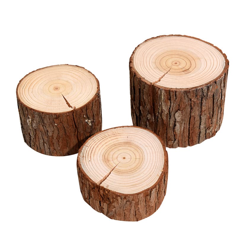 Natural wood pile base photography props round wood head film background decoration decorative decoration inspiration display static shoot shoot 5