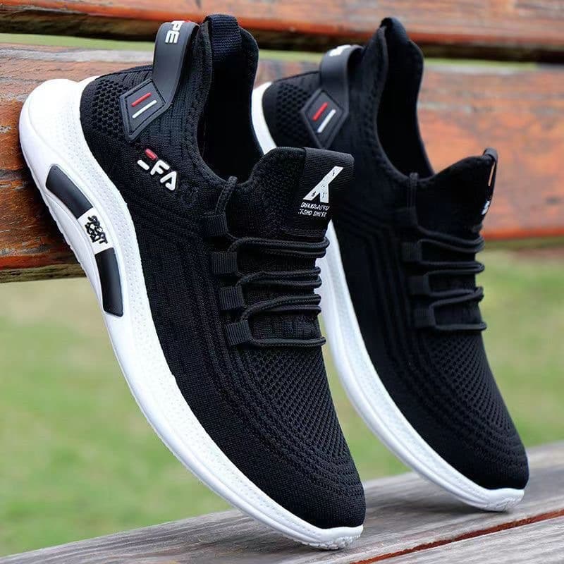 Non-slip fashionable breathable thin white lightweight casual running sneakers, Korean style, soft sole, antibacterial treatment 3