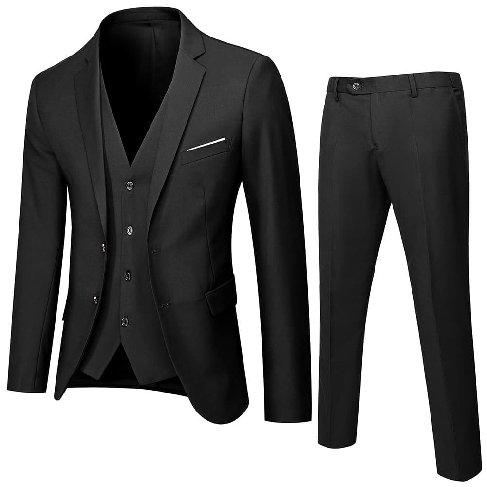 Men's set, classic suit jacket, summer wedding dress, 3 piece set 2