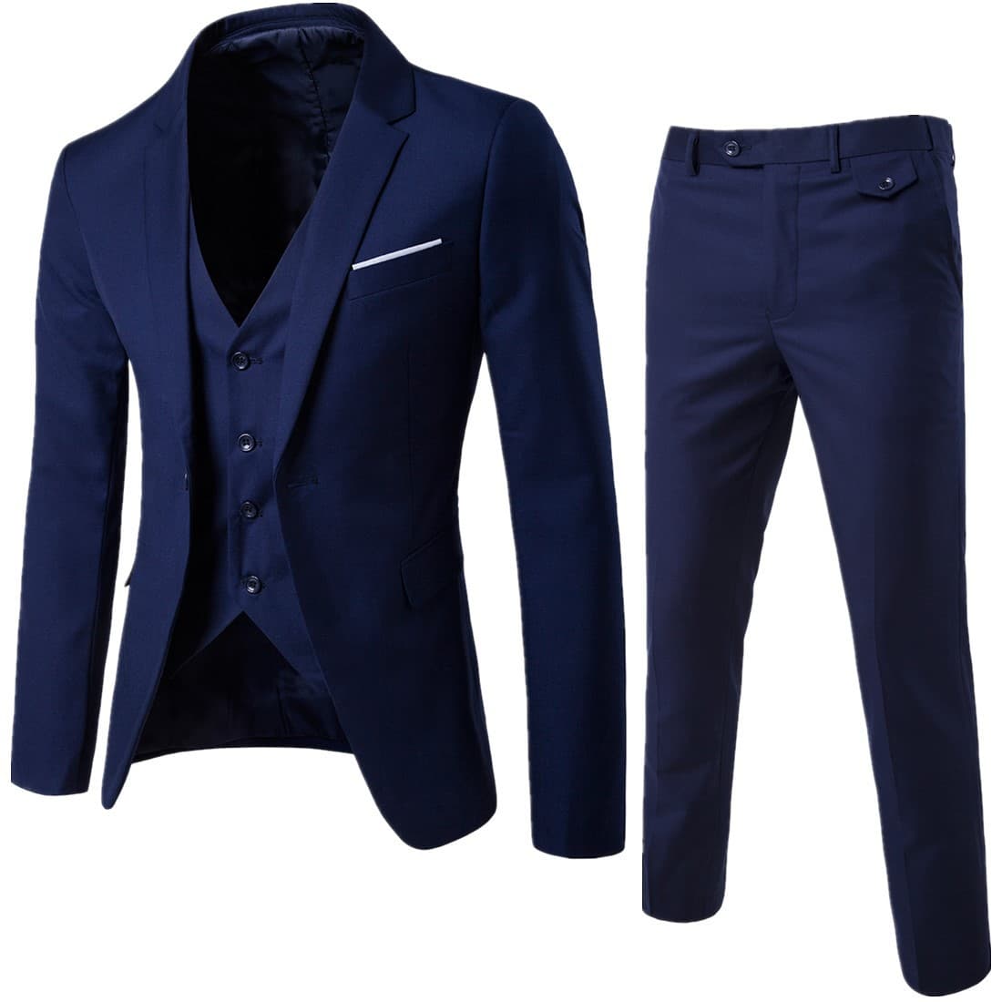 Men's set, classic suit jacket, summer wedding dress, 3 piece set 3