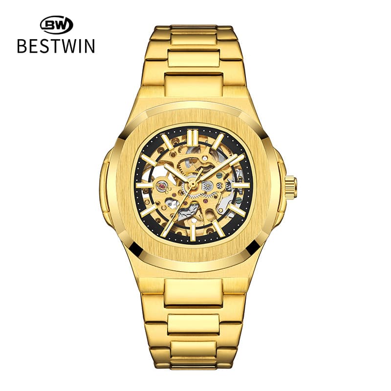 (Cross-border trading), double-sided swiss watch, mechanical waterproof mechanical watch, men's men's watch, fully automatic 4