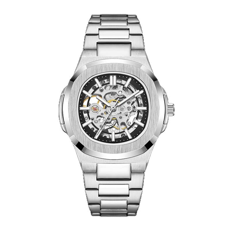 (Cross-border trading), double-sided swiss watch, mechanical waterproof mechanical watch, men's men's watch, fully automatic 5