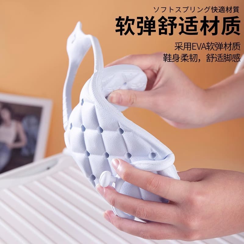Handheld beach flip flops for traveling for bath, non-slip slippers, for beloved, internet celebrity