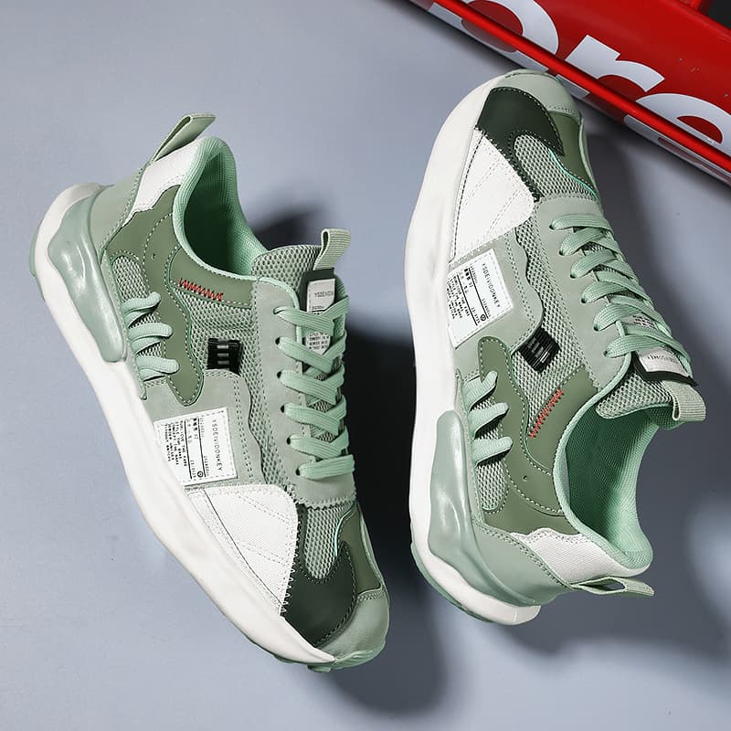 Men's shoes spring breathable 2025 new mesh sports casual running design niche travel dad versatile trendy shoes 2