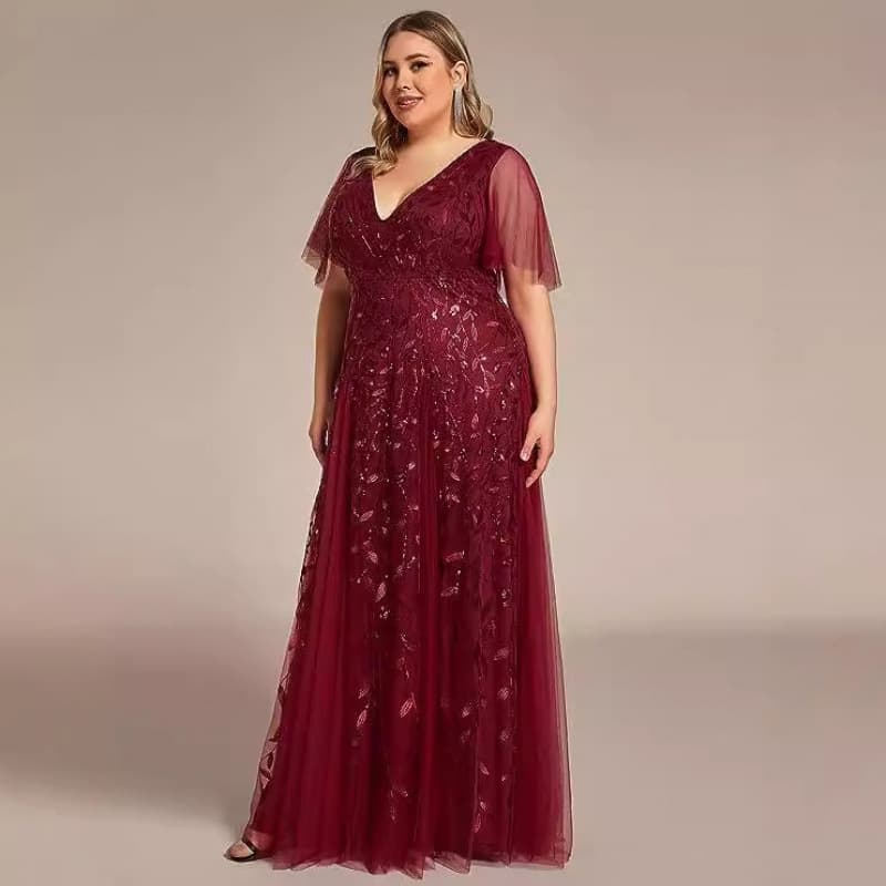 (Cross-border trading), bridesmaid dress, evening dress, European style, plus size, "fish tail" cut, slim fit 2