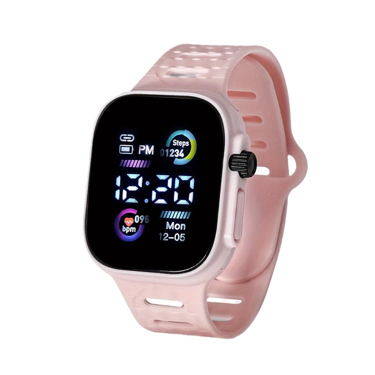 Neon fashionable universal men's watch for men and women, digital watch, internet celebrity, tracks heartbeat 5
