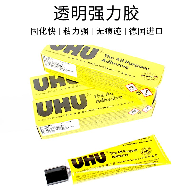 UHU Powerful transparent glue, universal glass mold 4