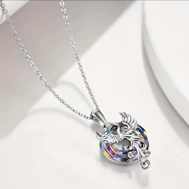 (Cross-border trading), Phoenix, colorful pendant, necklace, new collection 5