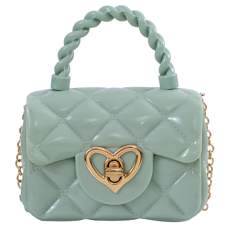 2026 Hot Style Transparent Jelly Bag Handheld Mini Bag Love Hardware Internet Celebrity Girls Cute Small Shoulder Bag 5