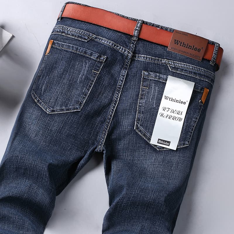 Summer jeans, quality elastic casual denim trousers, direct factory sales, loose straight fit 2