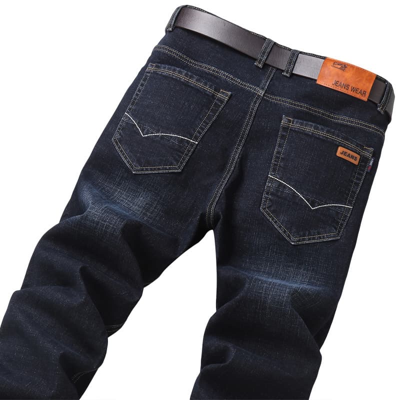 Summer jeans, quality elastic casual denim trousers, direct factory sales, loose straight fit 5