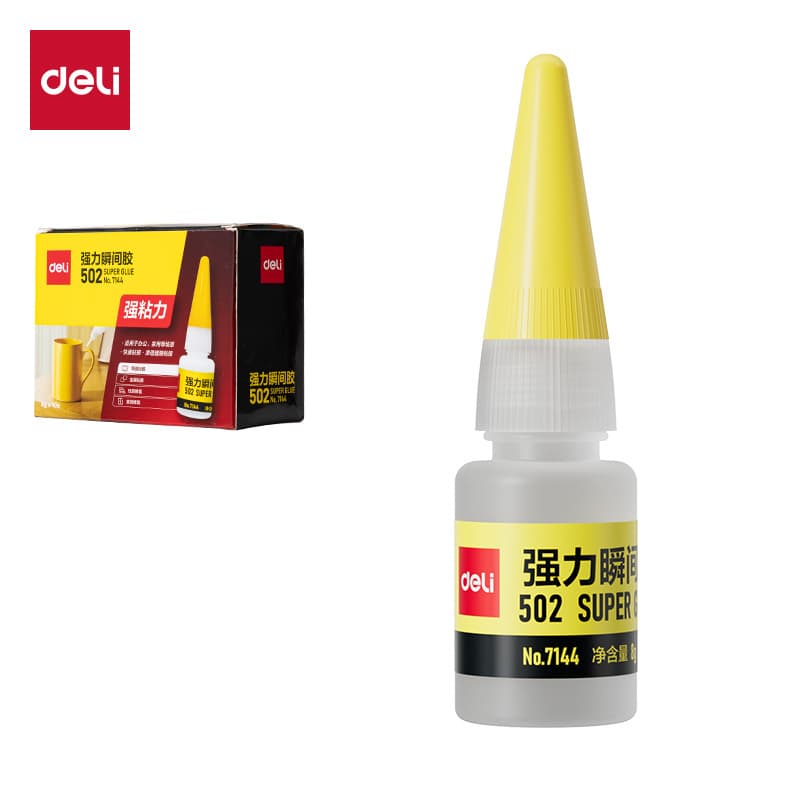 Deli strong glue handmade glue leather wood ceramic rubber plastic metal repair glue instant glue 502 5