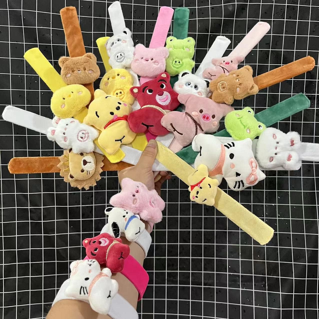 Cute plush creative cartoon toy, bracelet, hair accessory