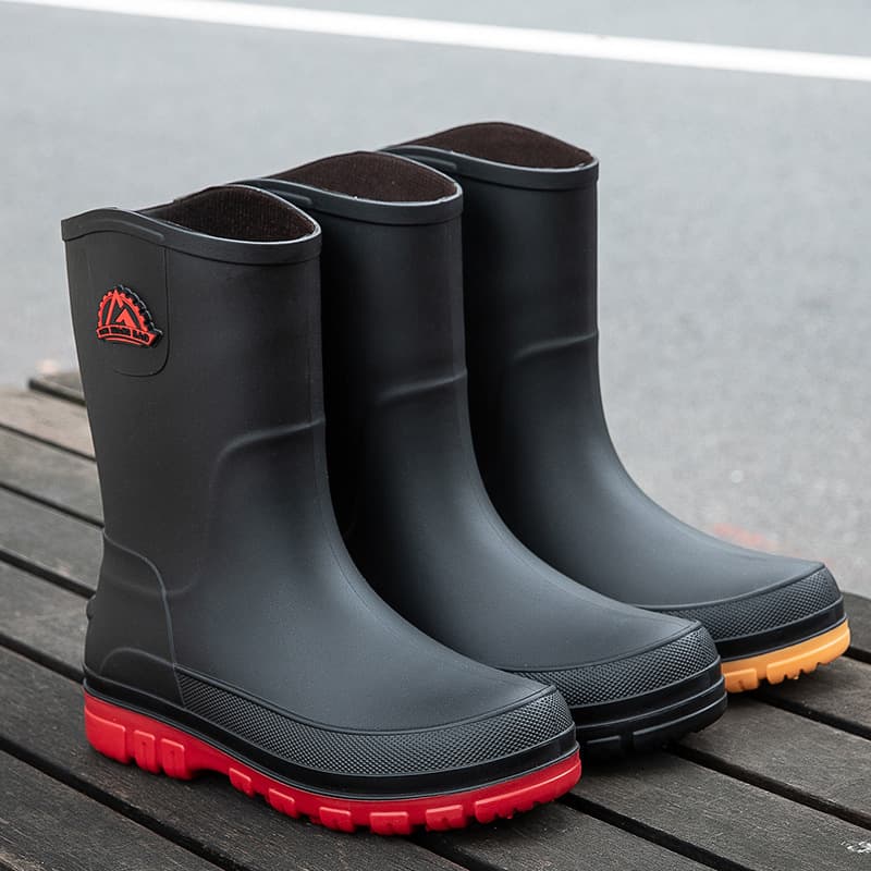 (Cross-border trading), non-slip fashionable boots, mid-length, Korean style 4