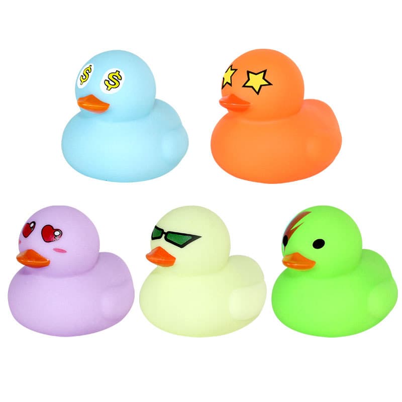 B.Duck, children's toy play in water, baby hygiene product for bath, slime, yellow duck, makes sounds 3