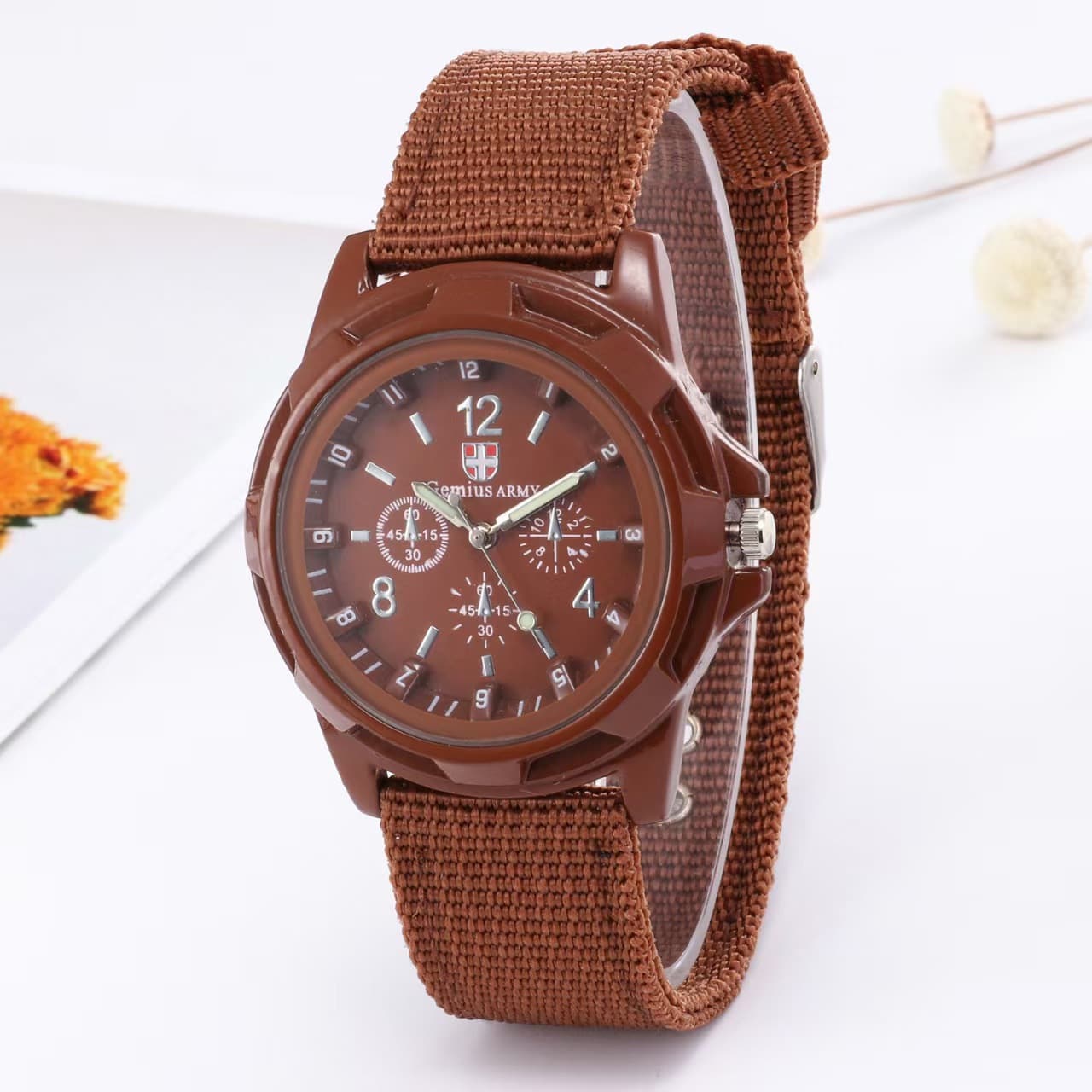New woven belt military watch Gemius Swiss fashionable Swiss sea, land and air army military watch sports watch wholesale 3