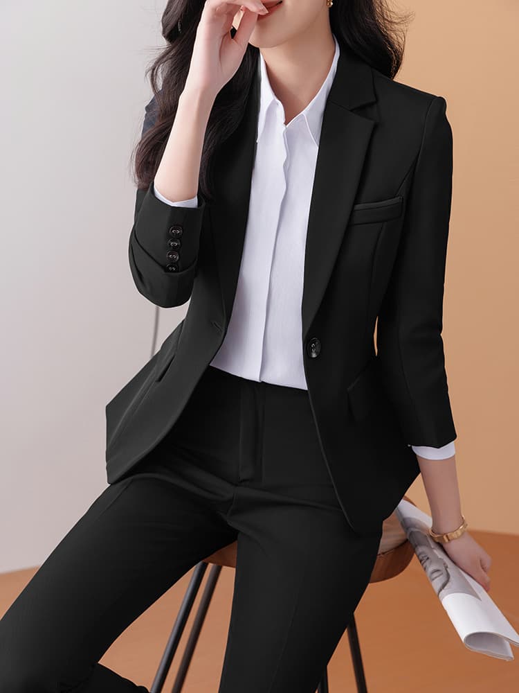 Set, professional overall, fashionable elegant classic suit jacket 3