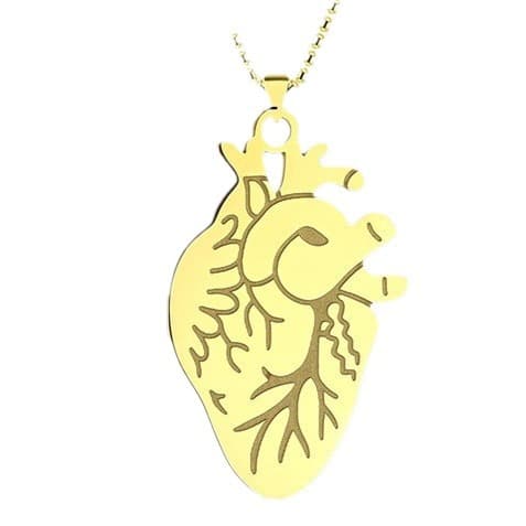 Physiological heart stainless steel, necklace, pendant, Birthday gift 5