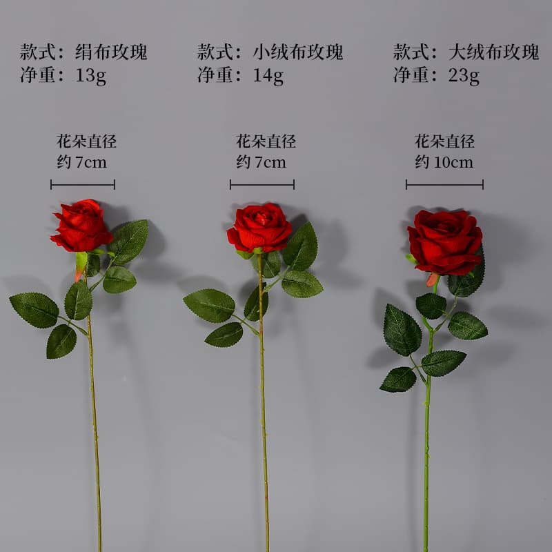 Simulation velvet rose pearl rose home hotel Wedding Valentine's Day rose wall decorative silk flower fake flowers 4