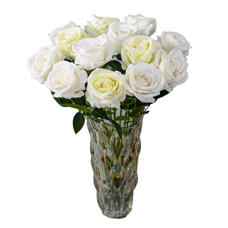 Simulation velvet rose pearl rose home hotel Wedding Valentine's Day rose wall decorative silk flower fake flowers 5