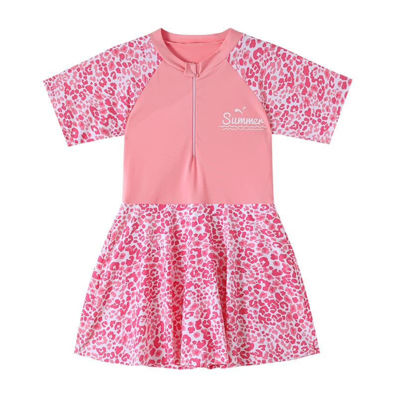 Children's fresh quick dry swimwear, for teenagers, floral print 3