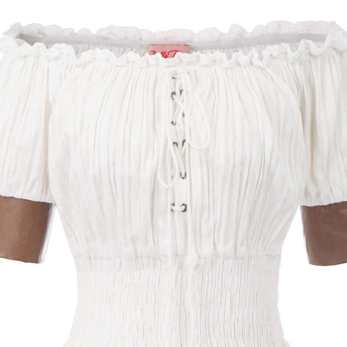 2023 new PARTY European and American short -sleeved female Renaissance medieval top 5