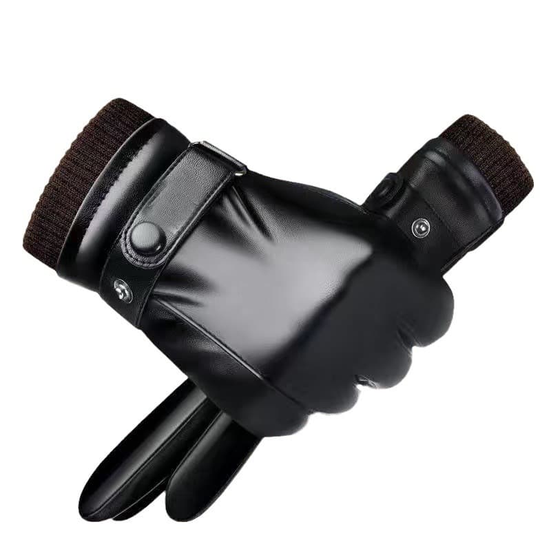 Men's demi-season warm waterproof windproof travel gloves 5