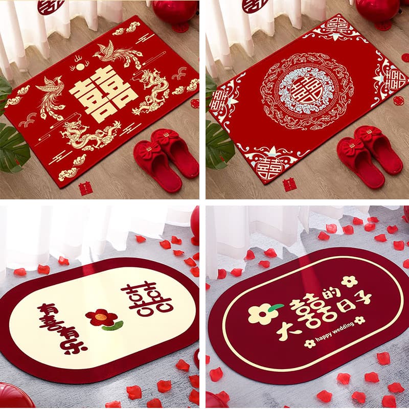 Porch entry door cushion household living room hi character placing wedding room arrangement wedding door foot pad wedding wedding carpet