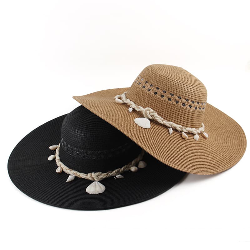 Multicoloured summer fashionable beach sun hat solar-powered 5