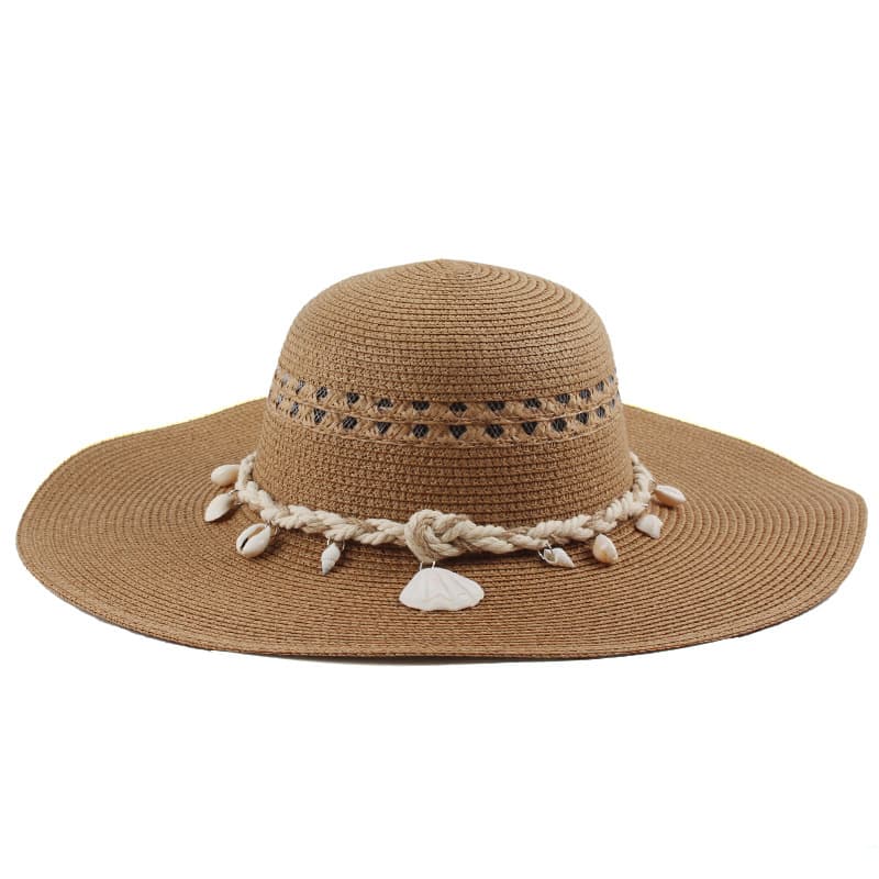 Multicoloured summer fashionable beach sun hat solar-powered