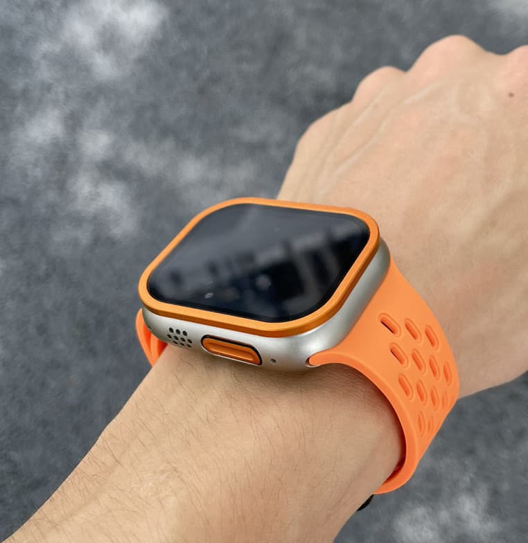 Applicable Apple Watch8 Ultra49mm Watch Steel Film Metal Frame Protective Set Parameter Color 2