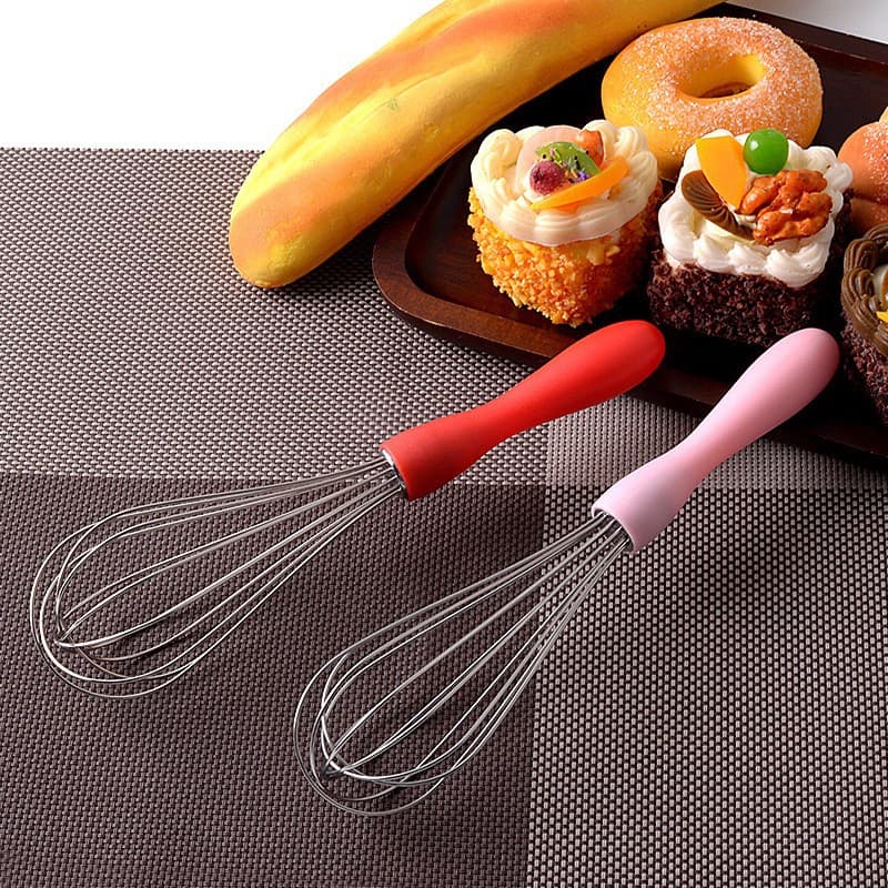 Manual egg whisk stainless steel cream egg white whisk hand mixer kitchen baking gadget 2