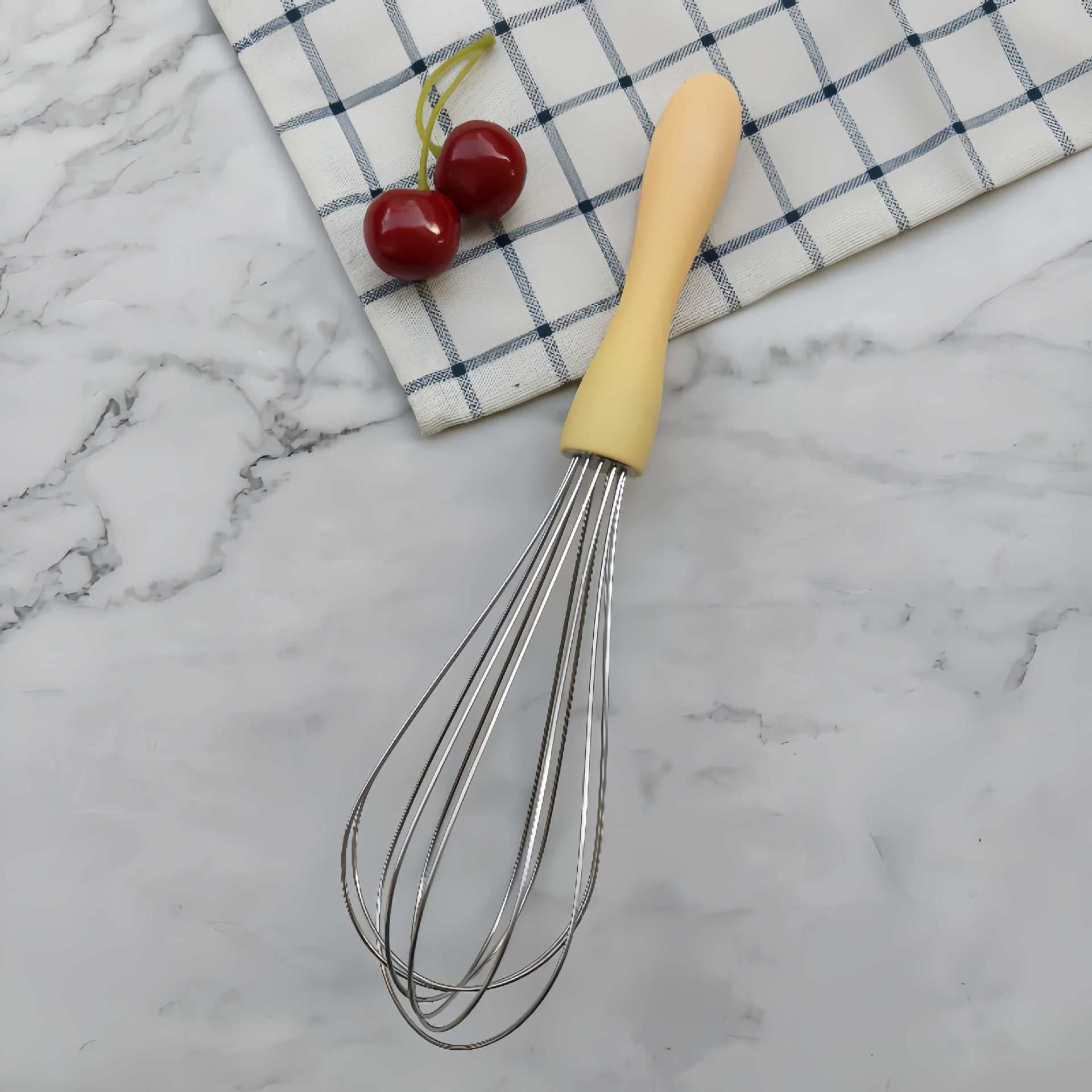 Manual egg whisk stainless steel cream egg white whisk hand mixer kitchen baking gadget 3