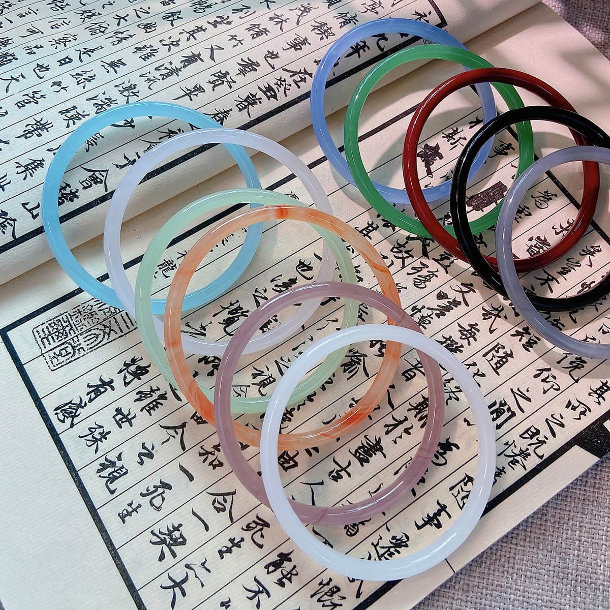 (Wholesale), glass bracelet, Hanfu, accessory 3