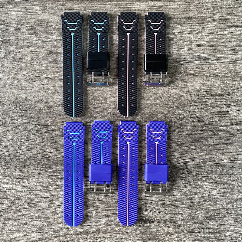 With synchronisation with phone, smart universal electric silicone two-color watch strap 3